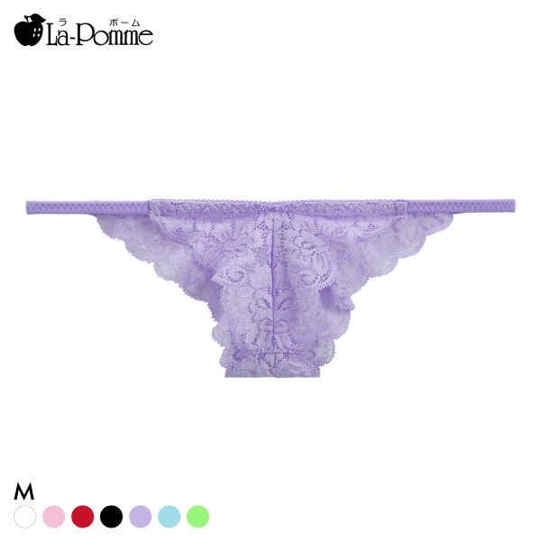 ラポーム 極小 レース ハーフバック ショーツ レディース 日本製 La-Pomme