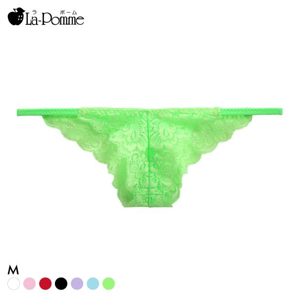 ラポーム 極小 レース ハーフバック ショーツ レディース 日本製 La-Pomme