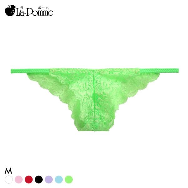 ラポーム 極小 レース ハーフバック ショーツ レディース 日本製 La-Pomme