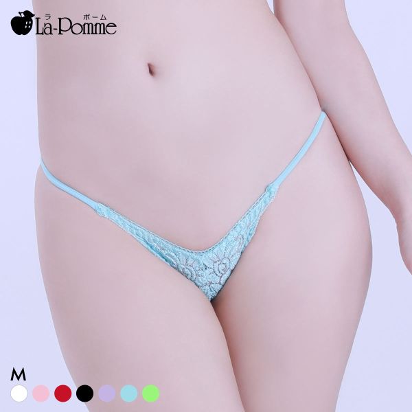 ラポーム 極小 レース ハーフバック ショーツ レディース 日本製 La-Pomme
