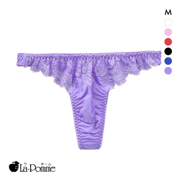 ラポーム レース Tバック ショーツ レディース 日本製 La-Pomme