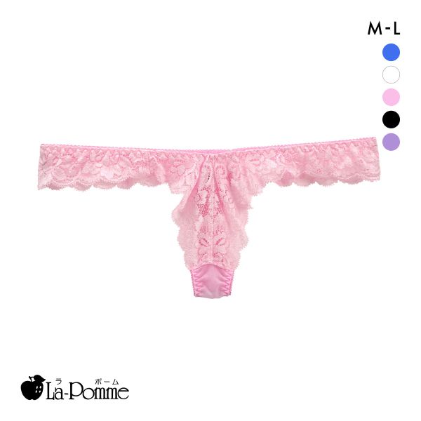 ラポーム レースコンビ Tバック ショーツ レディース 日本製 La-Pomme