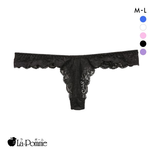 ラポーム レースコンビ Tバック ショーツ レディース 日本製 La-Pomme