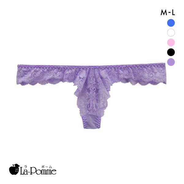 ラポーム レースコンビ Tバック ショーツ レディース 日本製 La-Pomme