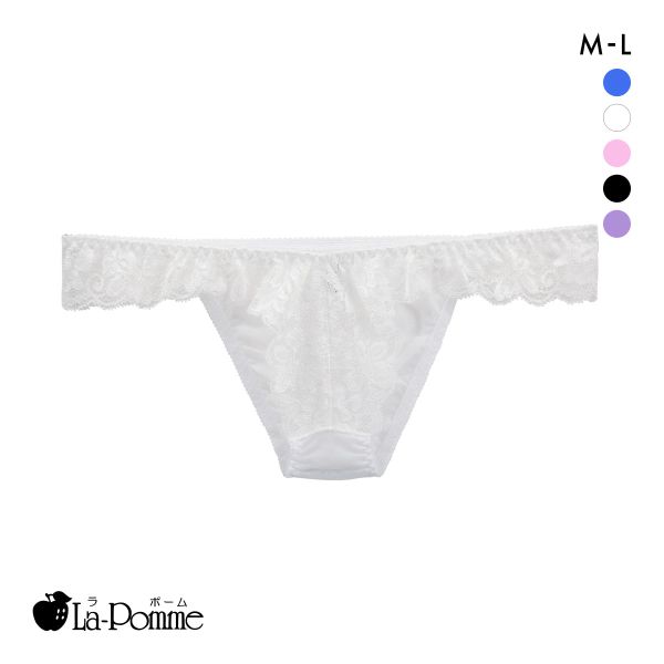 ラポーム レースコンビ ハーフバック ショーツ レディース 日本製 La-Pomme