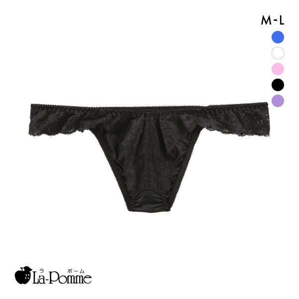 ラポーム レースコンビ ハーフバック ショーツ レディース 日本製 La-Pomme