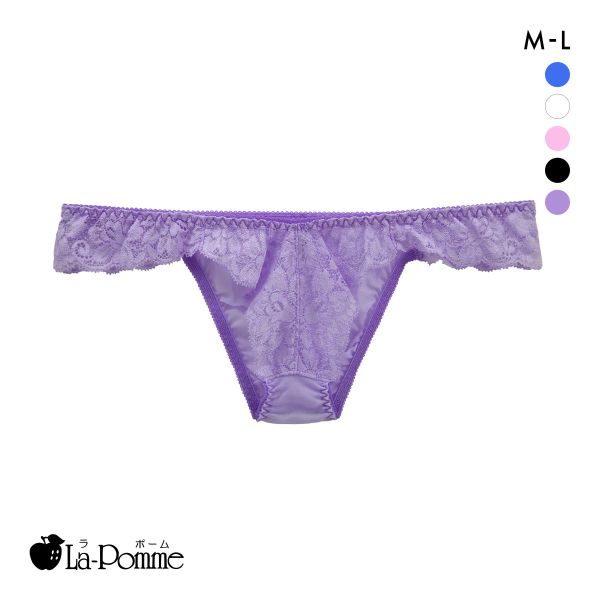 ラポーム レースコンビ ハーフバック ショーツ レディース 日本製 La-Pomme