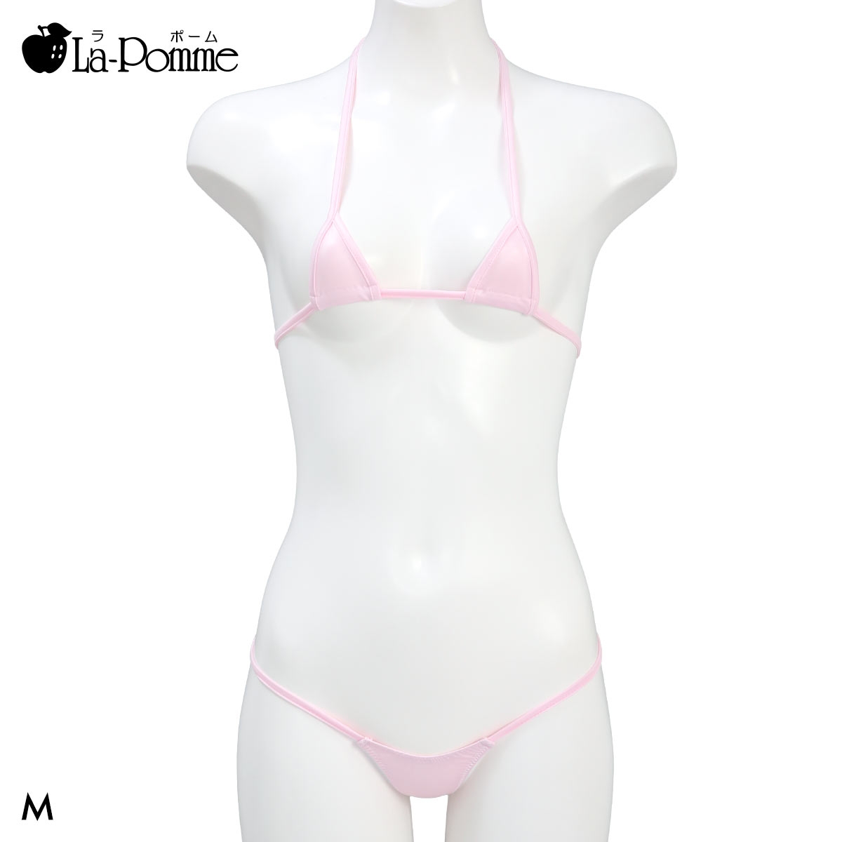ラポーム K2S 三角ブラ＆Tバックショーツセット レディース La-Pomme 日本製(PI-ピンク-M)