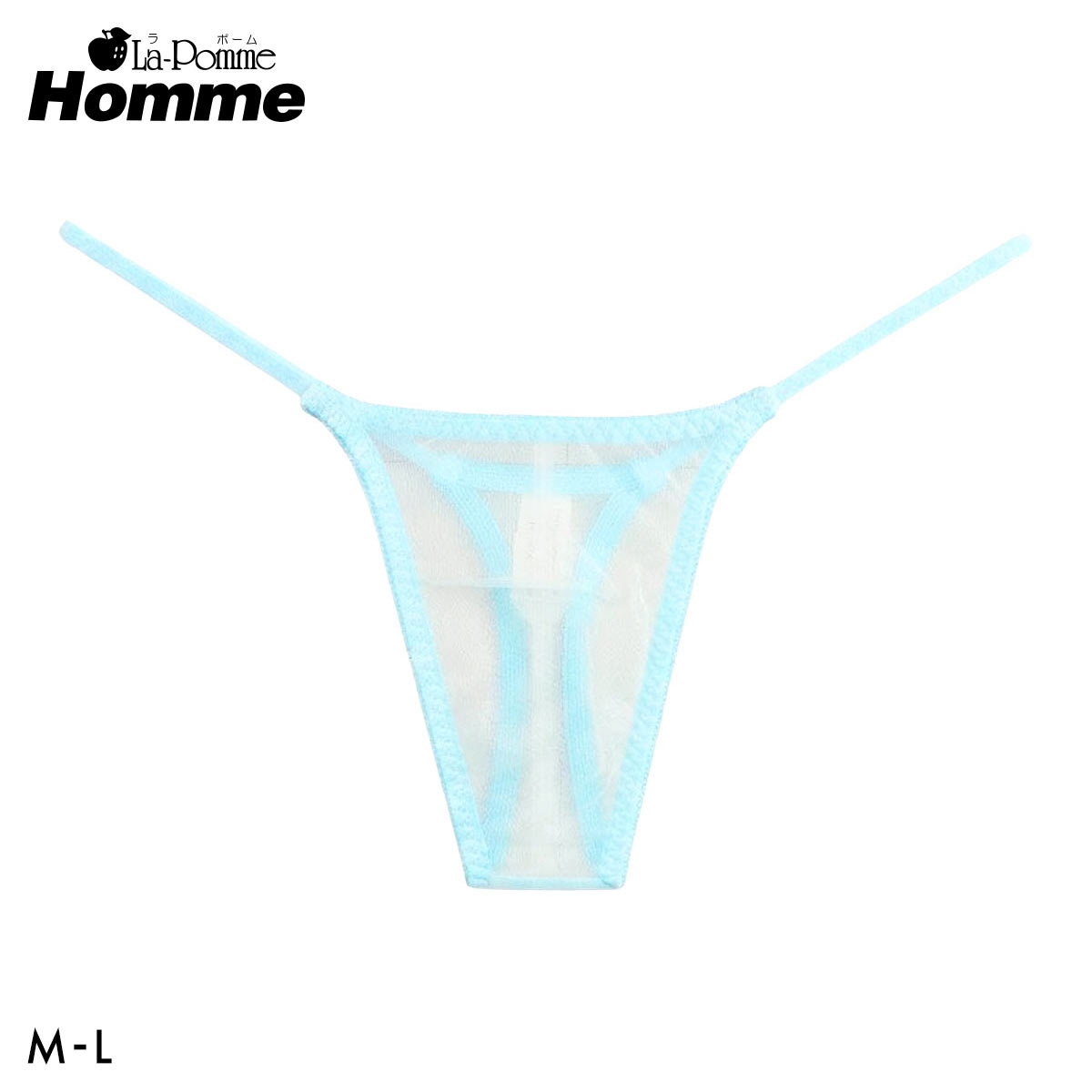 【La-Pomme Homme】20ハーフ TB メンズ 日本製(TU-ターコイズ-M)