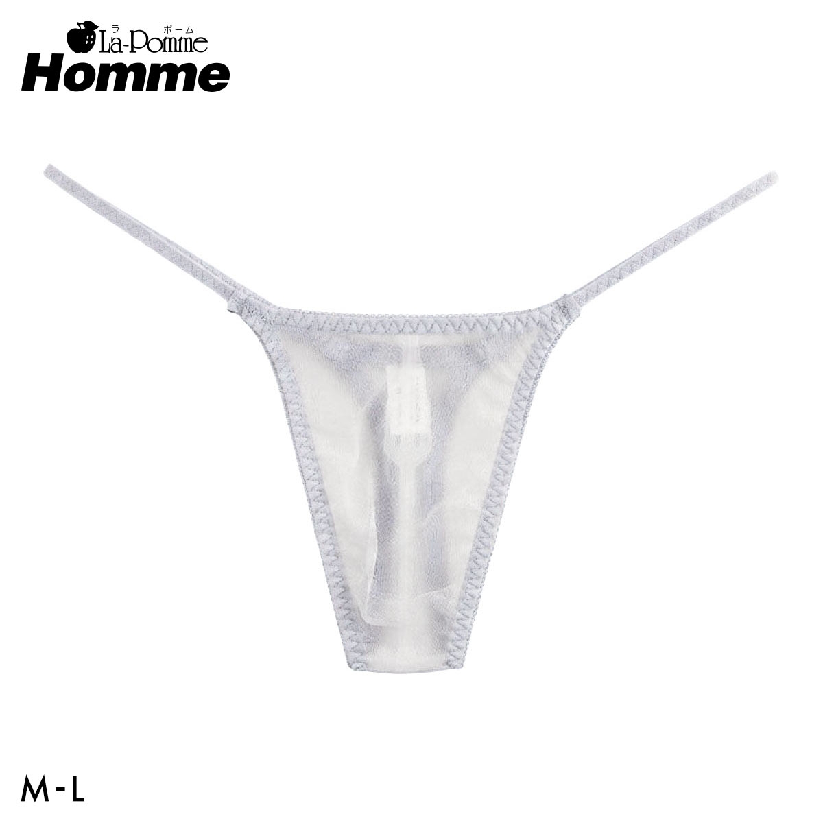 【La-Pomme Homme】20ハーフ TB メンズ 日本製(GY-グレー-M)