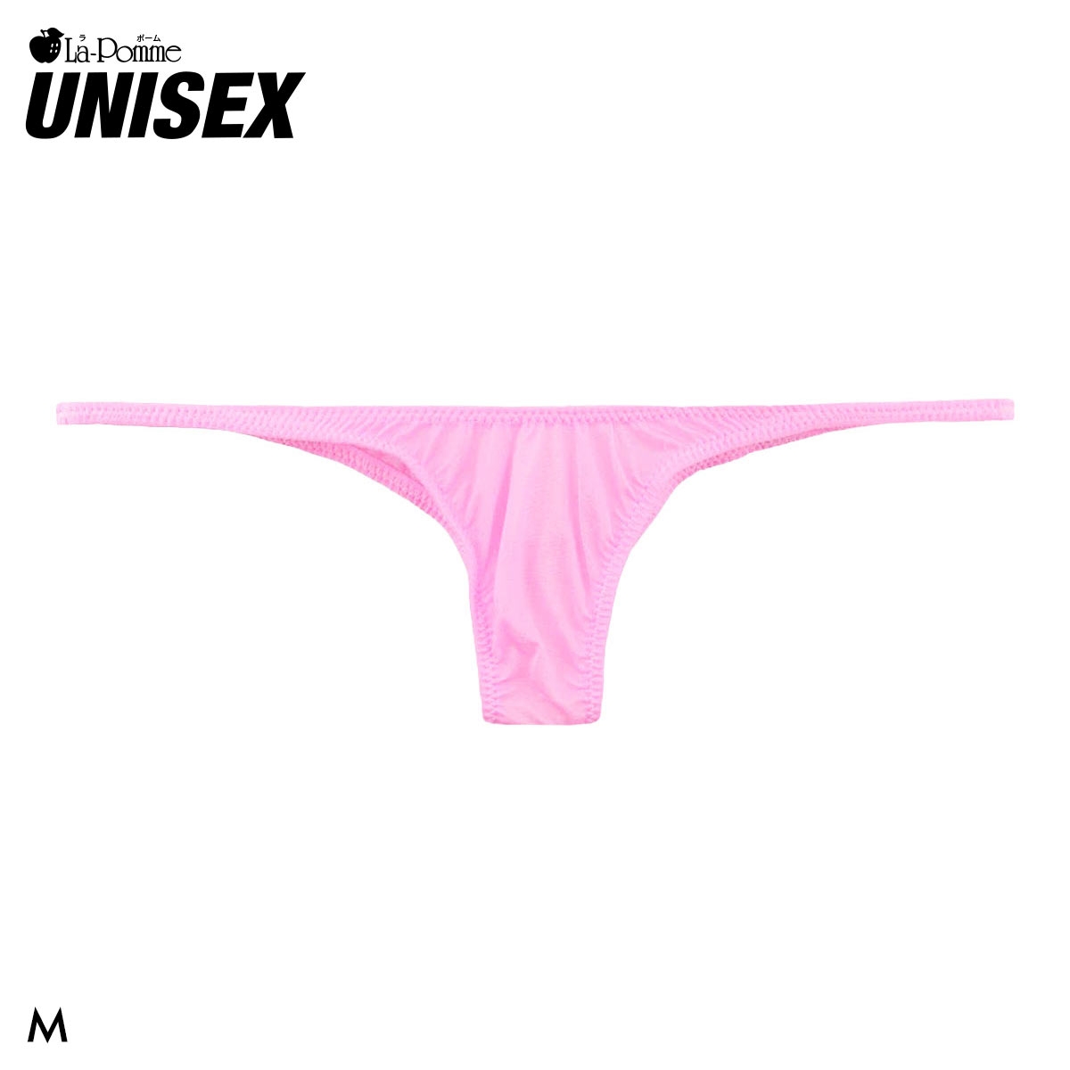 ラポーム ユニセックス 極小 ハーフバック ビキニ メンズ レディース La-Pomme UNISEX(PI-ピンク-M)