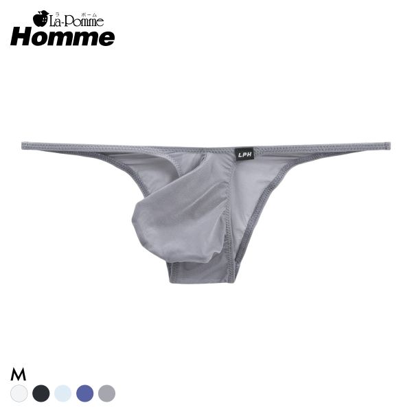 ラポーム オム GUS 極薄 ハーフバック ビキニ メンズ 前閉じ 日本製 La-Pomme Homme
