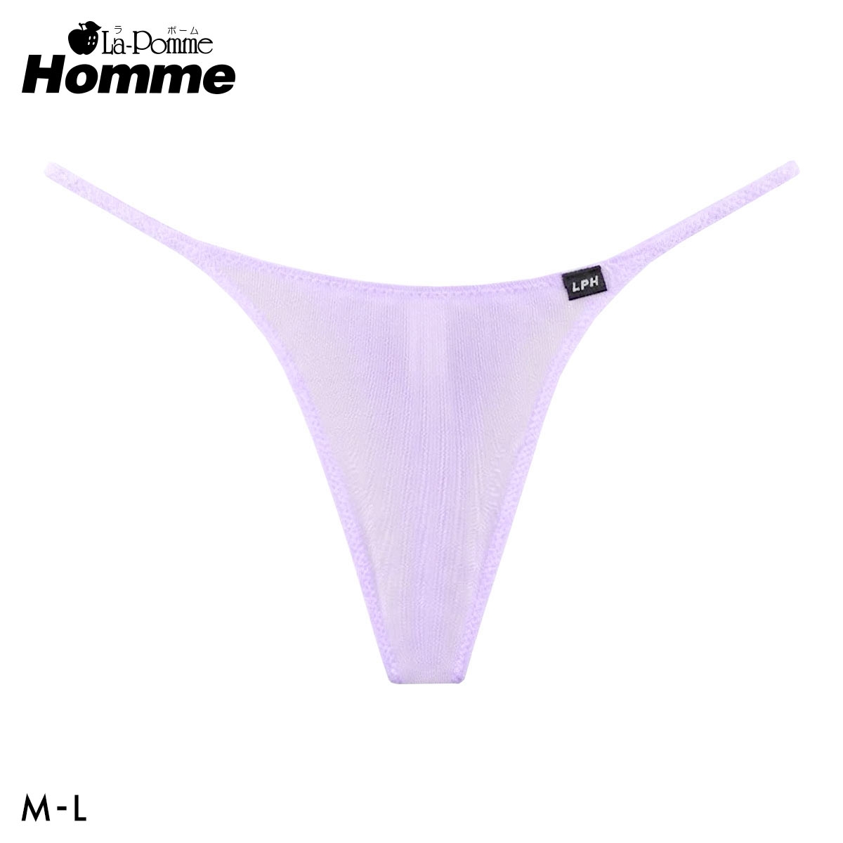 ラポーム オム La-Pomme HommeLAT Tフロント TB Tバック ビキニ 日本製 メンズ(PU-パープル-M)