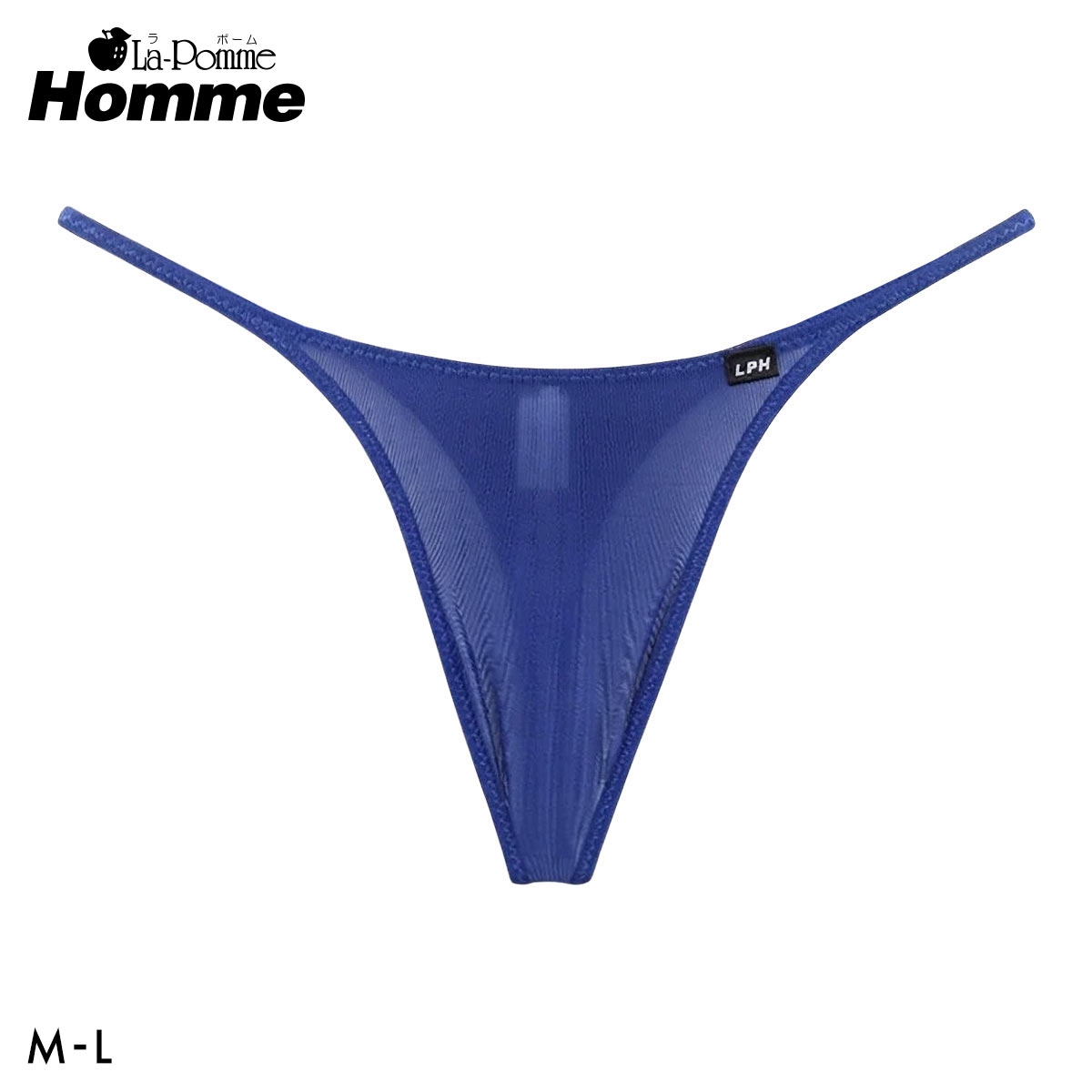 ラポーム オム La-Pomme HommeLAT Tフロント TB Tバック ビキニ 日本製 メンズ(NV-ネイビー-M)