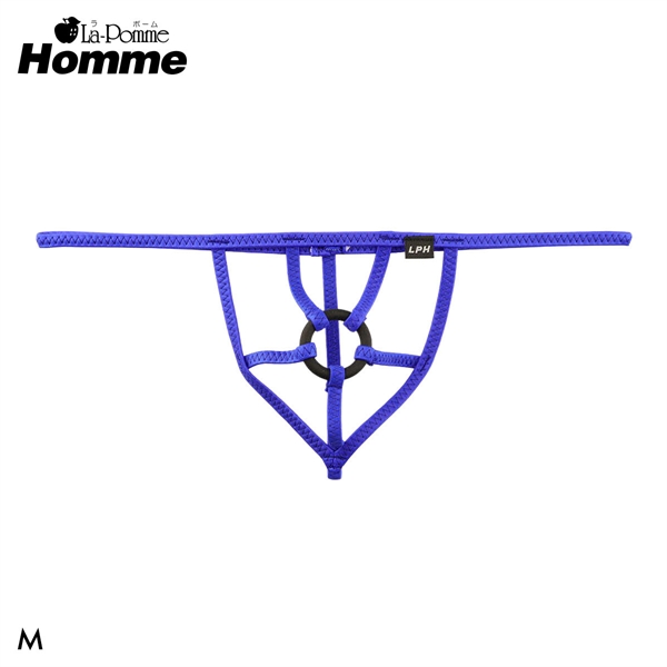 ラポーム オム スーパーWET ブラックパワーリング付き Gストリング メンズ Tバック ビキニ 日本製 La-Pomme Homme