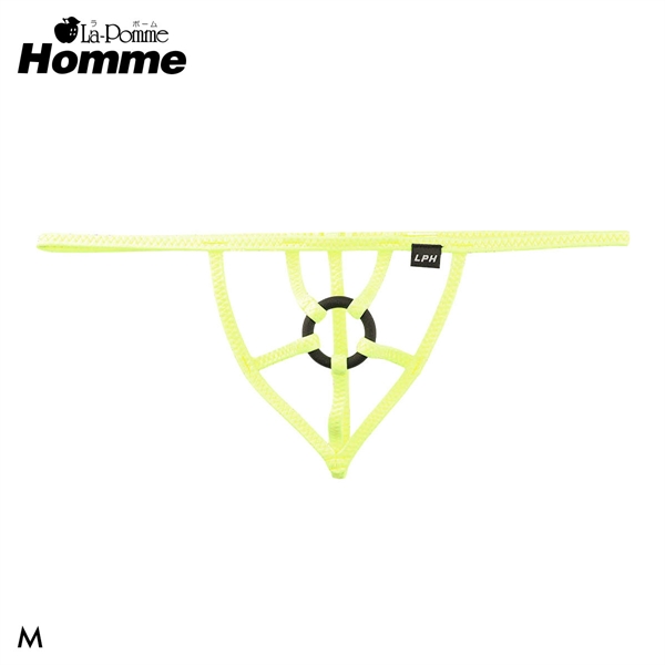 ラポーム オム スーパーWET ブラックパワーリング付き Gストリング メンズ Tバック ビキニ 日本製 La-Pomme Homme