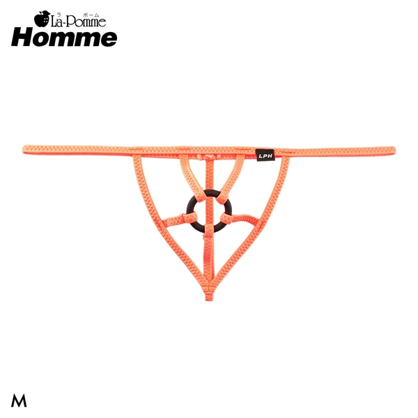 ラポーム オム スーパーWET ブラックパワーリング付き Gストリング メンズ Tバック ビキニ 日本製 La-Pomme Homme