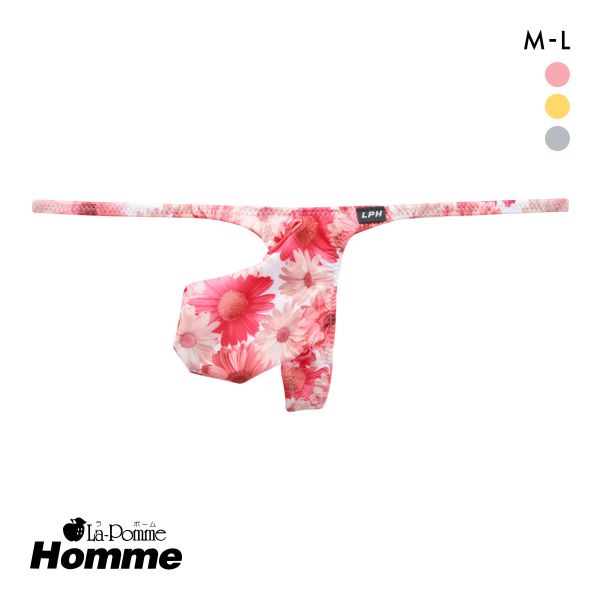 【メール便(3)】 ラポーム オム フラワープリント Tバック ビキニ メンズ 前とじ 日本製 La-Pomme Homme 【メール便(3)】 ラポーム オム フラワープリント Tバック ビキニ メンズ 前とじ 日本製 La-Pomme Homme