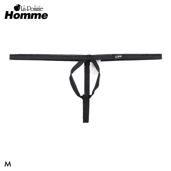 ラポーム オム ピコゴム穴あき Gストリング メンズ Tバック La-Pomme Homme