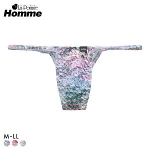 ラポーム オム スパンコールプリント ハーフバック ビキニ メンズ 日本製 La-Pomme Homme 大きいサイズ