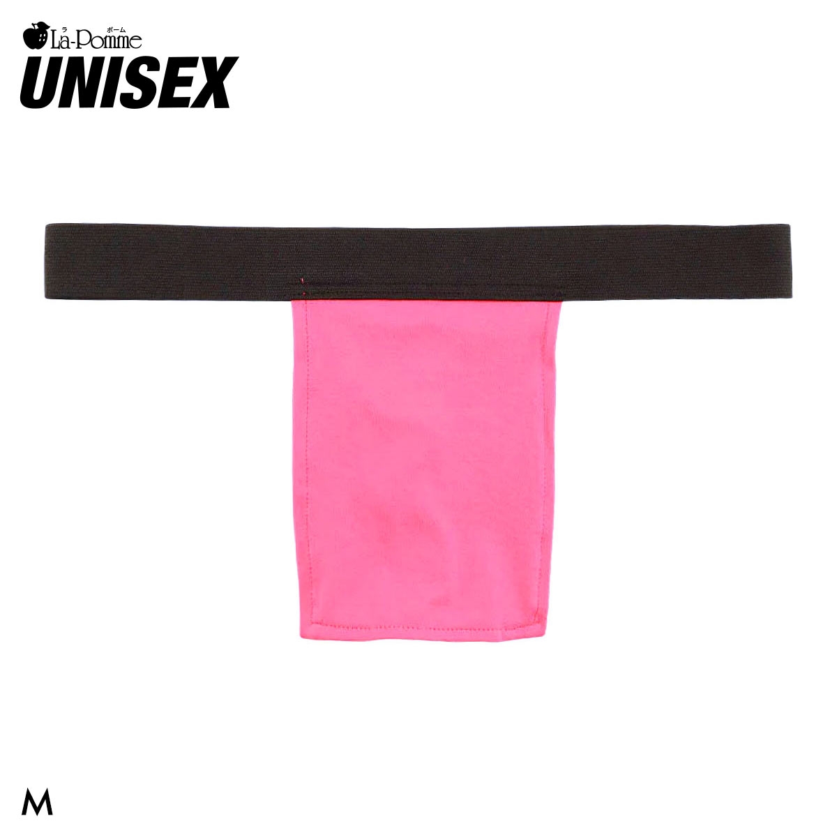 ラポーム ユニセックス ふんどしタイプ Tバック ショーツ メンズ レディース E6000 La-Pomme 日本製(RO-ローズ-M)