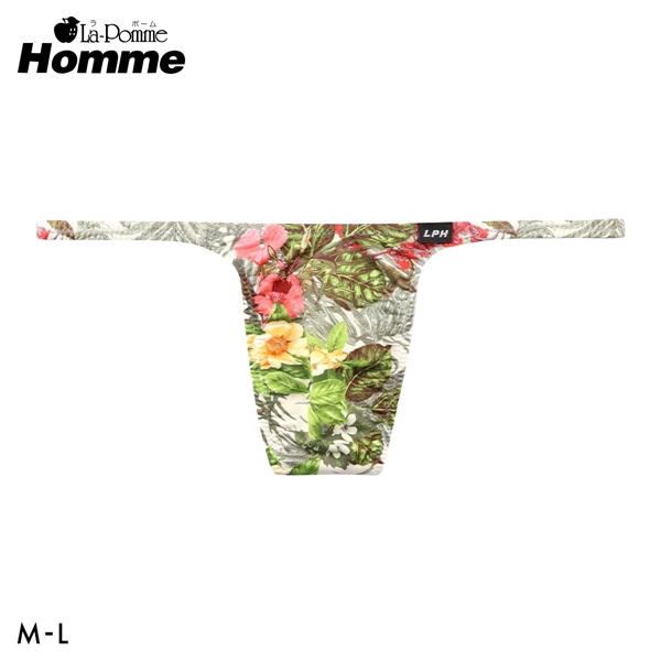 ラポーム オム アマゾンリーフプリント Tバック ビキニ メンズ 日本製 La-Pomme Homme