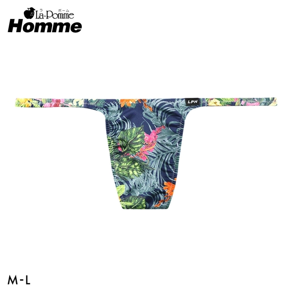 ラポーム オム アマゾンリーフプリント Tバック ビキニ メンズ 日本製 La-Pomme Homme