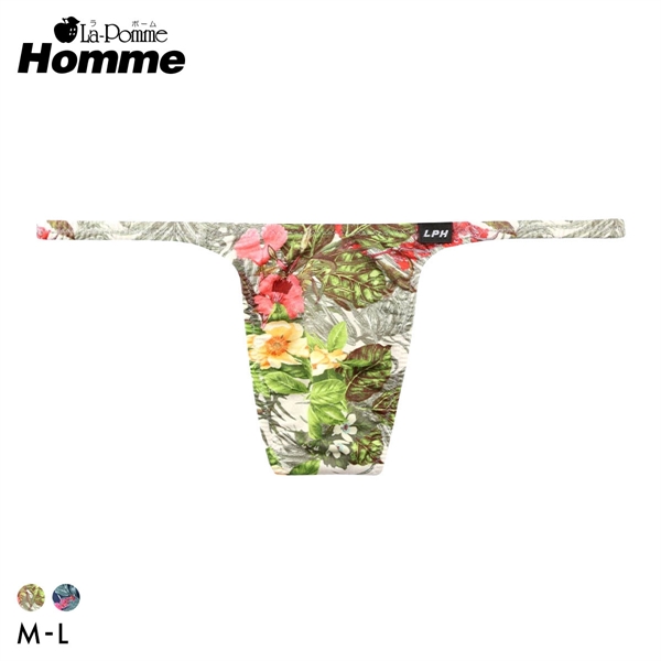 ラポーム オム アマゾンリーフプリント Tバック ビキニ メンズ 日本製 La-Pomme Homme