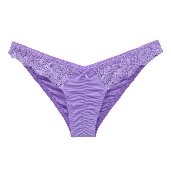 花音ワークス Kanon Works レースコンビ シャーリング入り 食い込み フルバック ショーツ 日本製 KWS010 ラポーム La-Pomme レディース 単品