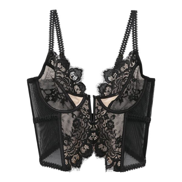 シークレットスタイル Secret Style ノンパテッド ロングブラ S M L LL コルセット トップ ビスチェ 単品