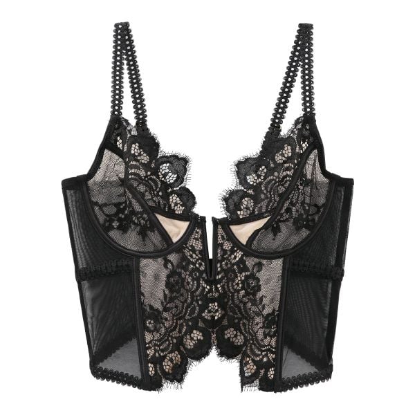 シークレットスタイル Secret Style ノンパテッド ロングブラ S M L LL コルセット トップ ビスチェ 単品