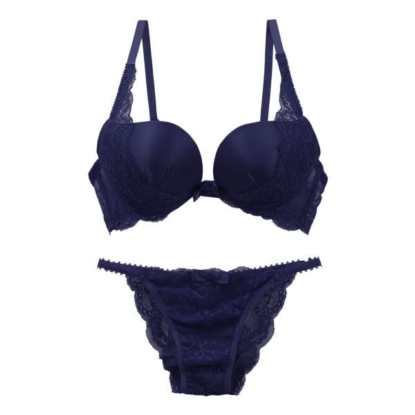 ギャラシー 美乳ブラ 3/4カップ ブラジャー ショーツ セット ベーシック 盛りブラ 谷間ブラ Wパッド 定番カラー