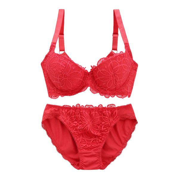 ギャラシー 美乳ブラ 背中すっきり脇高 3/4カップ ブラショーツセット BCDE