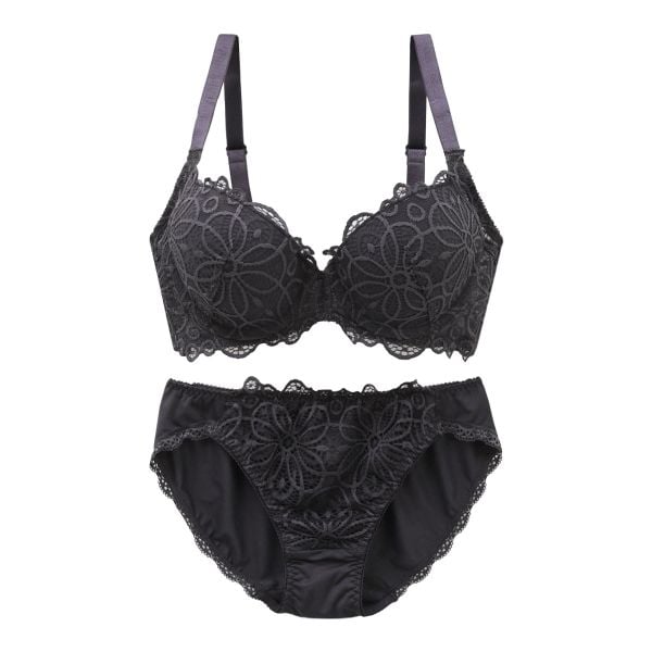 ギャラシー 美乳ブラ 背中すっきり脇高 3/4カップ ブラショーツセット BCDE