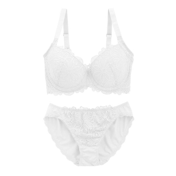 ギャラシー 美乳ブラ 背中すっきり脇高 3/4カップ ブラショーツセット GHI