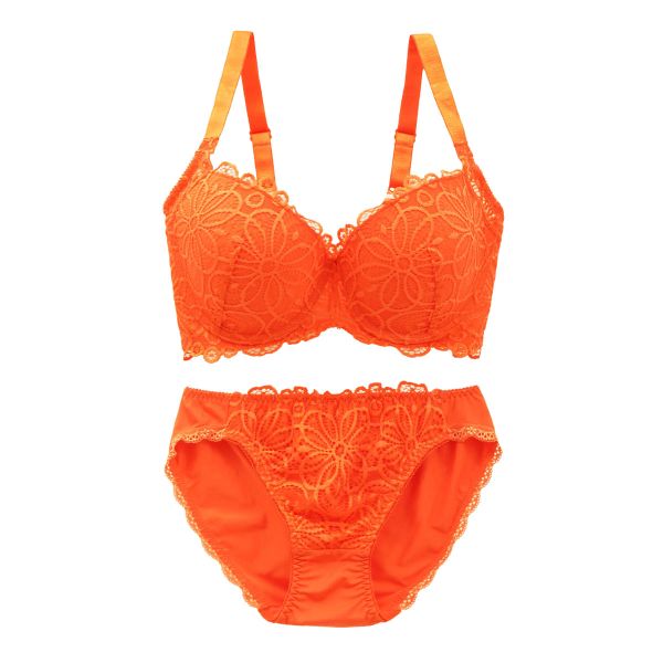 ギャラシー 美乳ブラ 背中すっきり脇高 3/4カップ ブラショーツセット GHI