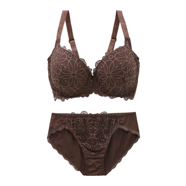 ギャラシー 美乳ブラ 背中すっきり脇高 3/4カップ ブラショーツセット GHI