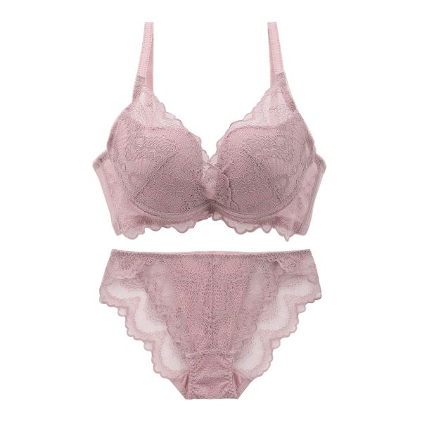 ギャラシー 脇高グラマラスカップ カシュクールブラセット BCDEF 脇肉＆ハミ肉押え ブラジャー ショーツ セット 盛り胸 総レース