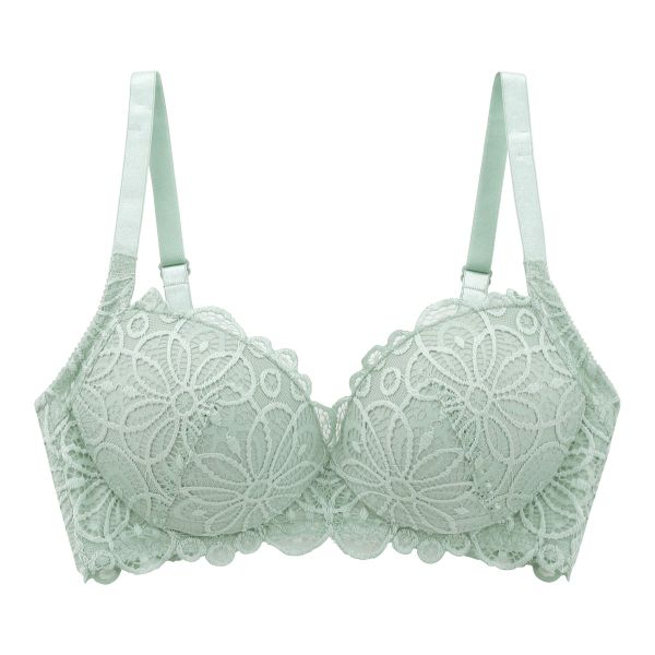 ギャラシー 背中すっきり脇高 ノンワイヤー ブラジャー 単品 M L LL 3L 乳がんパッド対応 パッドポケット付き