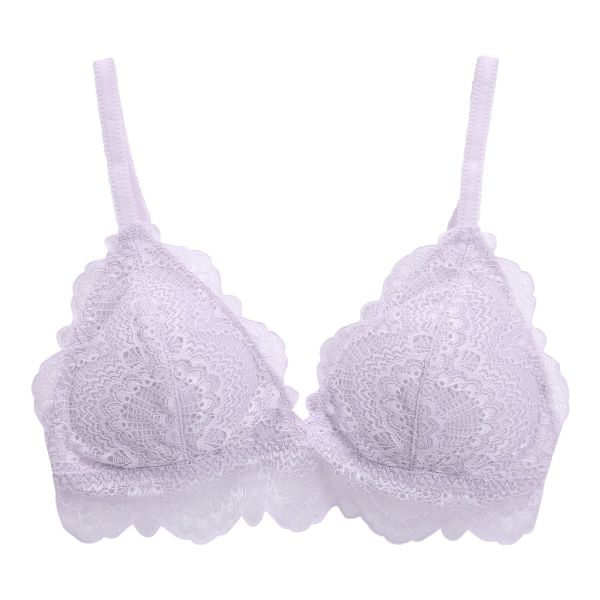 ギャラシー 美乳ブラ ノンワイヤー ブラジャー ブラレット 総レース 単品