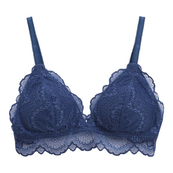 ギャラシー 美乳ブラ ノンワイヤー ブラジャー ブラレット 総レース 単品