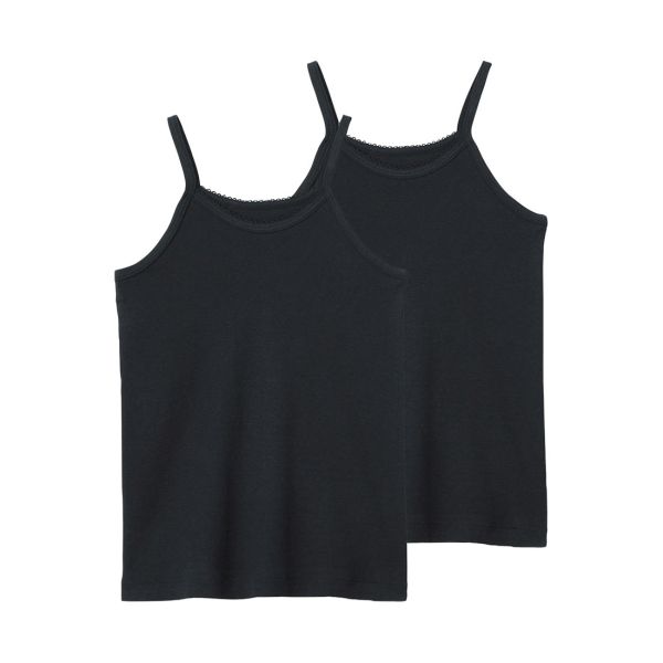 グンゼ GUNZE キッズ ジュニア 女児 キャミソール 2枚組 ガールズ やわらか綿100％ 子供肌着 女の子 女児