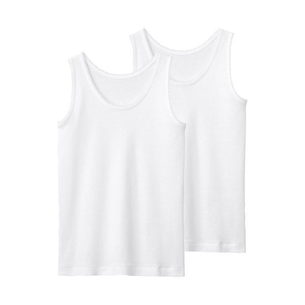 グンゼ GUNZE キッズ ジュニア 女児 タンクトップ 2枚組 ガールズ やわらか綿100％ 子供肌着 女の子 女児