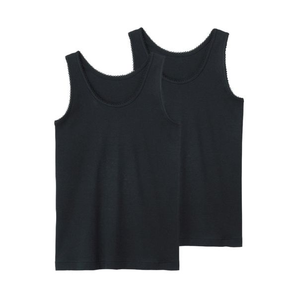 グンゼ GUNZE キッズ ジュニア 女児 タンクトップ 2枚組 ガールズ やわらか綿100％ 子供肌着 女の子 女児