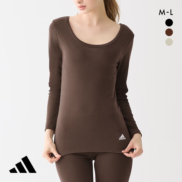 アディダス 8分袖インナー 吸湿発熱 レディース adidas
