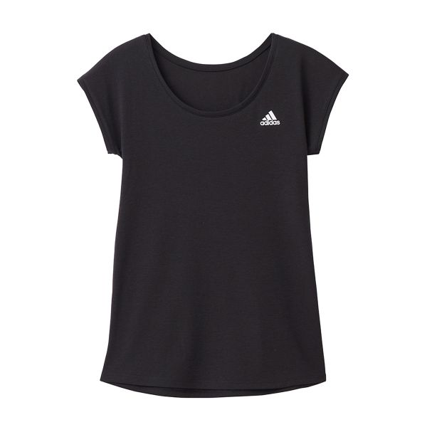 アディダス adidas フレンチスリーブ Tシャツ レディース ベーシック 吸汗速乾 綿混