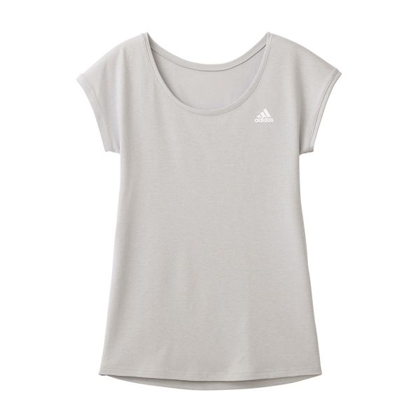 アディダス adidas フレンチスリーブ Tシャツ レディース ベーシック 吸汗速乾 綿混