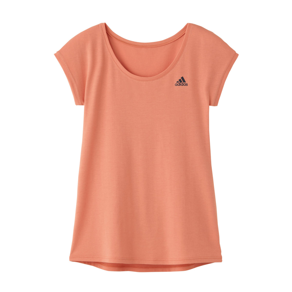 アディダス adidas フレンチスリーブ Tシャツ レディース ベーシック 吸汗速乾 綿混(LPI-薄ピンク-S)