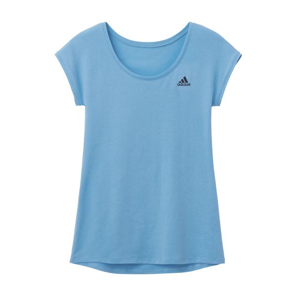 アディダス adidas フレンチスリーブ Tシャツ レディース ベーシック 吸汗速乾 綿混