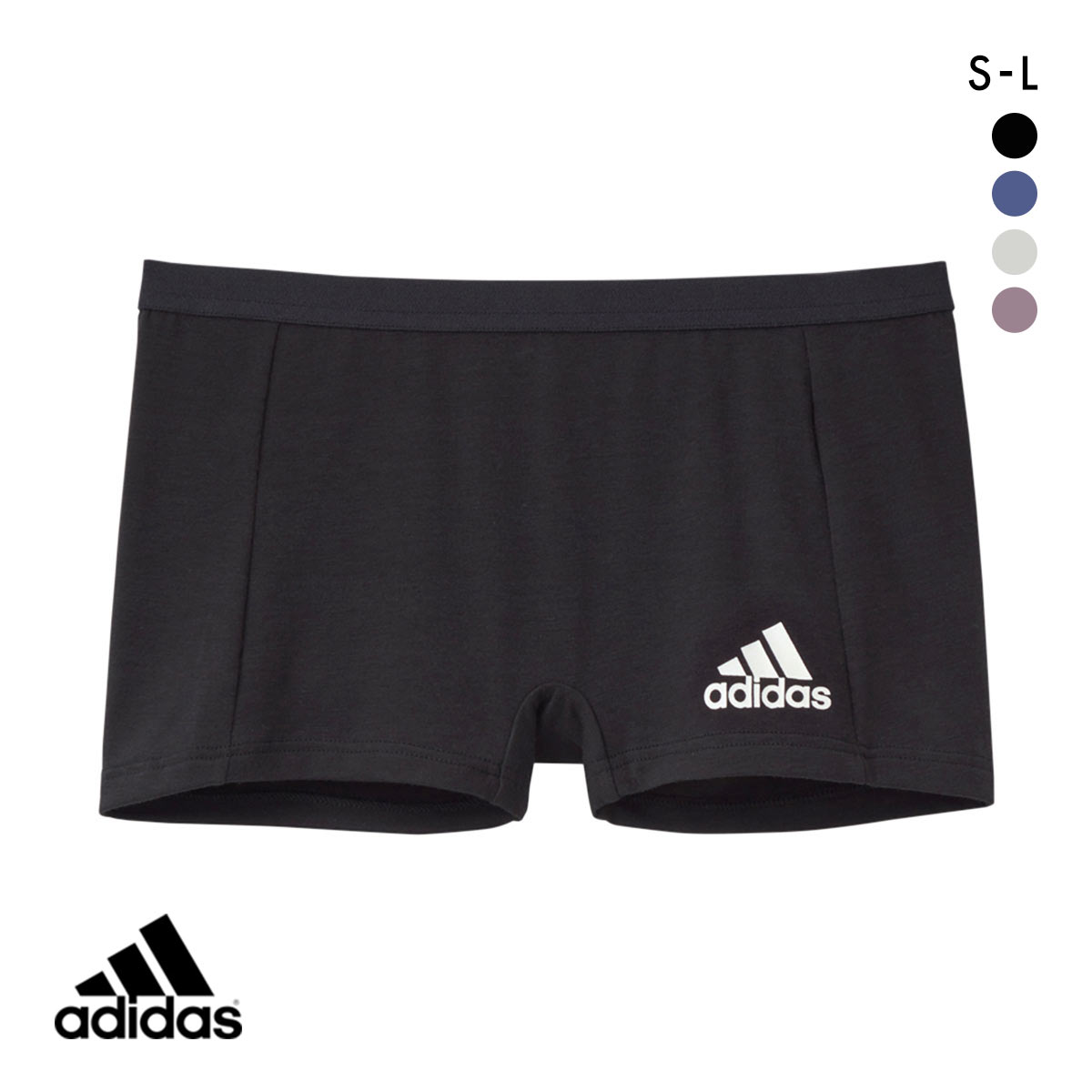 アディダス adidas ハーフショーツ ボーイレングス スポーツショーツ レディース 綿混 単品(BK-ブラック-S)